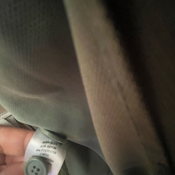 [S]OPEN EDIT One Button Rayon Soft Blazer in Green Agave - Picture 7 of 13